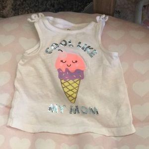 Adorable white tank top.